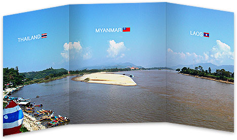 the golden triangle - thailand myanmar burma laos