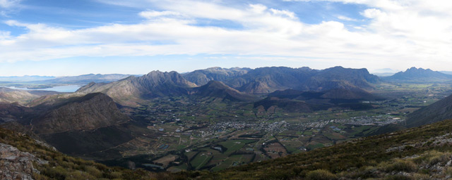 Franschhoek panorama Franschhoek panorama