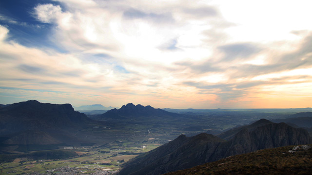 franschhoek sunset sunset in franschhoek